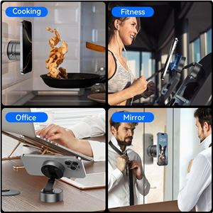 SOPORTE COCHE SMARTPHONE POR VACIO /MAGNETICO C170 BLANCO XO - XOC170WH-1