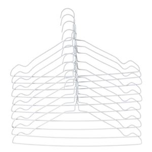 SET 10 PERCHAS BLANCAS PLASTICAS - 07360