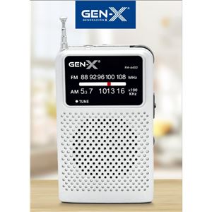 RADIO PORTATIL AM/FM ANALOGICA GRIS FM-4402 GEN-X - FM-4402