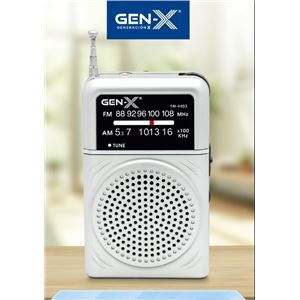 RADIO PORTATIL AM/FM ANALOGICA GRIS FM-4403 GEN-X - FM-4403