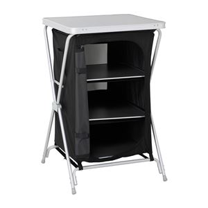 MESA DE CAMPING PLEGABLE CON ARMARIO DE TELA INTEGRADO - 76105-1