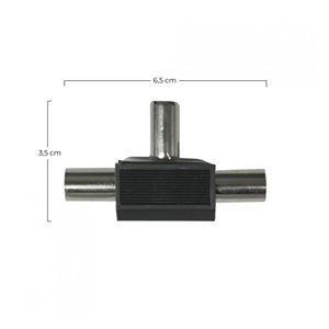 ADAPTADOR INDUCTIVO TV (2 MACHO/1 HEMBRA) NEGRO SEVENON - 09552