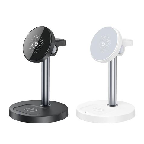 CARGADOR INALAMBRICO MAGNETICO 3 EN 1 CX038 BLANCO XO - XOCX038WH-2