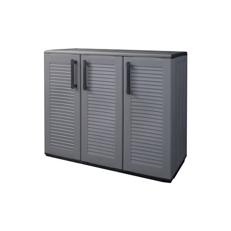 ARMARIO BAJO DE MEDIA ALTURA ESTANTES REGULABLES 1020X370X840MM ARTPLAST - E101B-1