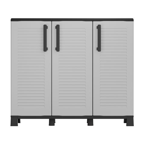 ARMARIO BAJO ANCHO CON ESTANTES Y PATAS AJUSTABLES 1020X370X900MM ARTPLAST - F100B-4