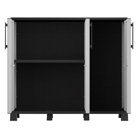 ARMARIO BAJO ANCHO CON ESTANTES Y PATAS AJUSTABLES 1020X370X900MM ARTPLAST - F100B-5