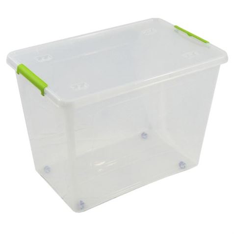CAJA ORGANIZADORA CON TAPA, RUEDAS Y CIERRES 585X390X410MM ARTPLAST - MP90TTV