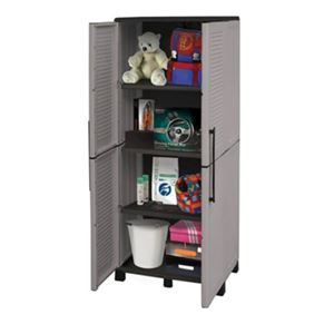 ARMARIO ALTO ESTANTES AJUSTABLES Y PATAS REGULABLES 680X370X1690MM ARTPLAST - F70TP