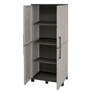 ARMARIO ALTO ESTANTES AJUSTABLES Y PATAS REGULABLES 680X370X1690MM ARTPLAST - F70TP-2