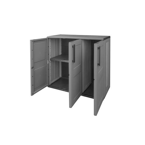 ARMARIO BAJO DE MEDIA ALTURA ESTANTES AJUSTABLES 1020X370X840MM ARTPLAST - F101B-1