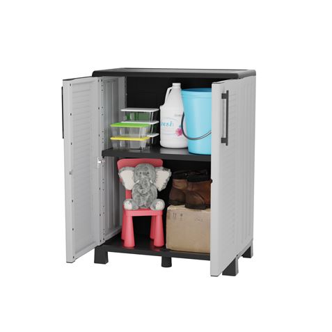 ARMARIO BAJO CON ESTANTE Y PATAS REGULABLES 680X370X900MM ARTPLAST - F70B