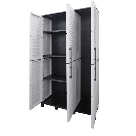 ARMARIO ALTO ANCHO CON ESTANTES Y PATAS REGULABLES ARTPLAST - F100-1