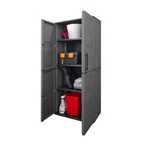ARMARIO ALTO CON ESTANTES AJUSTABLES 680X370X1630MM ARTPLAST