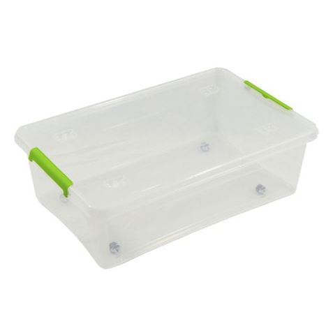 CAJA ORGANIZADORA CON TAPA, RUEDAS Y CIERRES 585X390X170MM ARTPLAST - MP40TTV
