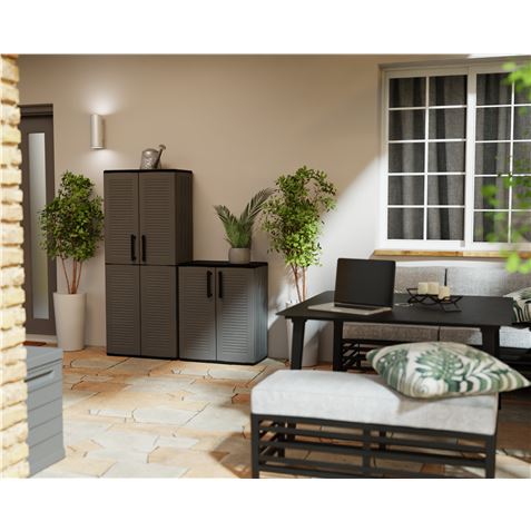 ARMARIO ALTO DE PLÁSTICO 680X370X1630MM LINEA EASY ARTPLAST - E71TP-7