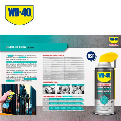 GRASA BLANCA DE LITIO WD40 400ML - 08261-1