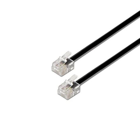 CABLE TELÉFONO RJ11 2M 4 VIAS MACHO-MACHO AISENS - A143-0319