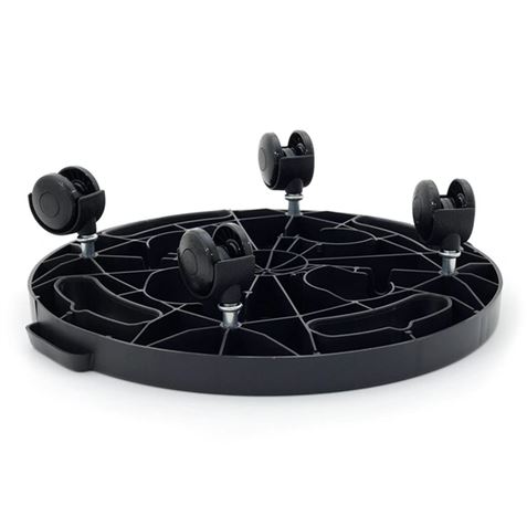 PLATAFORMA REDONDA CON RUEDAS 300X300X30MM ARTPLAST - L3030N-4