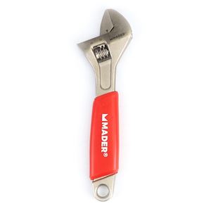 LLAVE INGLESA 8"- 200MM MANGO RECUBIERTO ROJO MADER - 61197