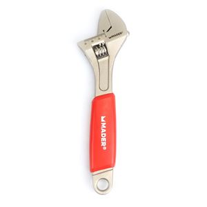 LLAVE INGLESA 10"- 250MM MANGO RECUBIERTO ROJO MADER - 61198
