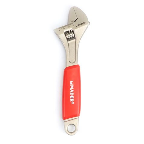 LLAVE INGLESA 10"- 250MM MANGO RECUBIERTO ROJO MADER - 61198