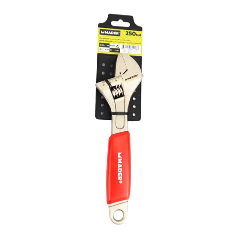 LLAVE INGLESA 10"- 250MM MANGO RECUBIERTO ROJO MADER - 61198-2