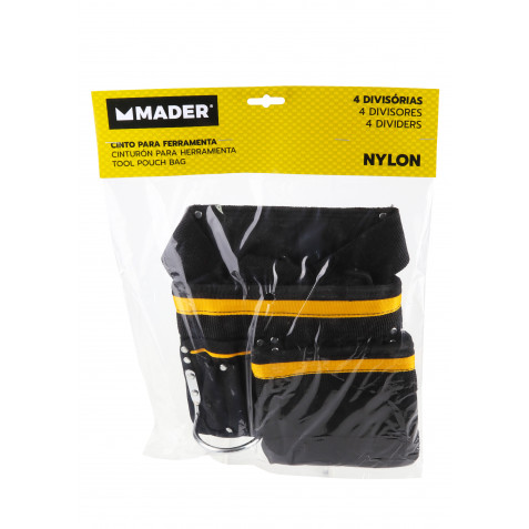 CINTURON DE HERRAMIENTAS CON 4 COMPARTIMENTOS MADER - 61092-1 CINTURON DE HERRAMIENTAS CON 4 COMPARTIMENTOS MADER - 61092-1