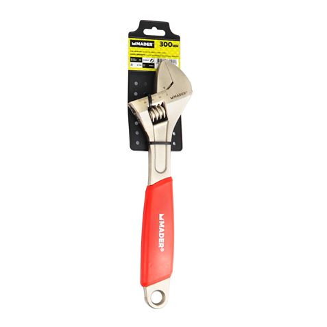 LLAVE INGLESA 12"- 300MM MANGO RECUBIERTO ROJO MADER - 61199-2