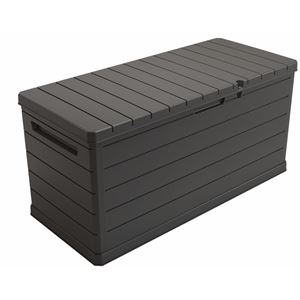 BAUL EXTERIOR 350 LITROS CON CERRADURA GRIS OSCURO ARTPLAST - A350AN-1