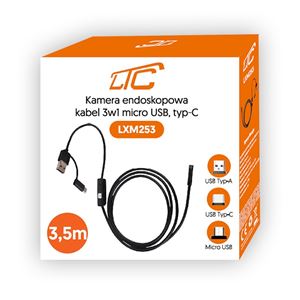 CAMARA ENDOSCOPICA 3.5METROS LENTE 8MM USB - RTV0400191-2