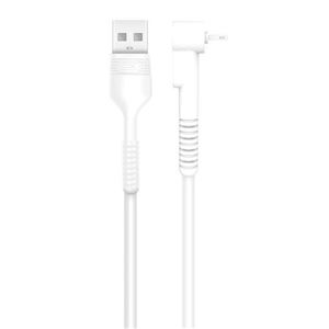 REACONDICIONADO CABLE NB100 ANTI ROTURA ACODADO MICRO USB A USB BLANCO - XONB100WH