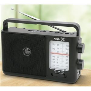 RADIO CLASICA RECARGABLE CON BLUETOOTH 4409 GEN-X - FMBLU-4409