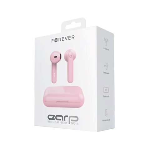 AURICULARES BLUETOOTH TWS TWE-110 ROSA FOREVER - GSM114778-1