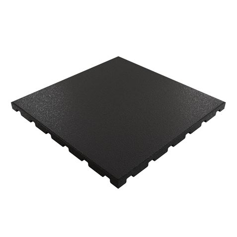 BALDOSA DE CAUCHO ANTITRAUMA 400X400X25MM NEGRA ARTPLAST - AT40PLAYNE-5