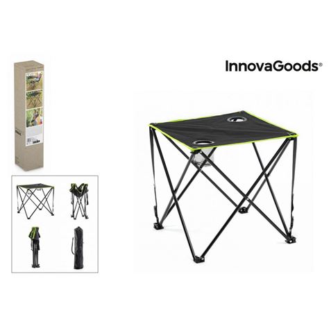 MESA DE CAMPING PLEGABLE TEXTIL CON FUNDA - 5260103889.