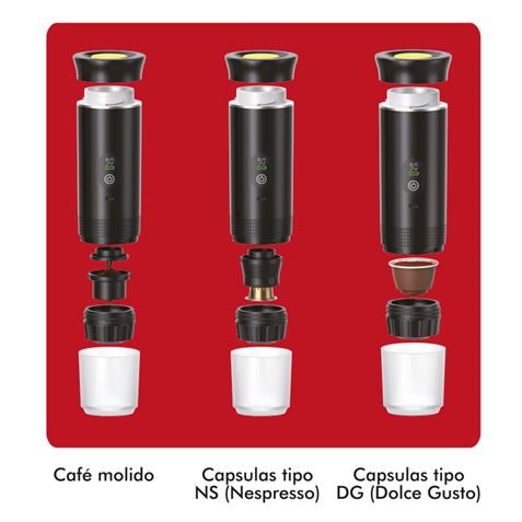 CAFETERA PORTATIL 3 EN 1 XPRESSCUP GRIS MUVIP - MV0647-6