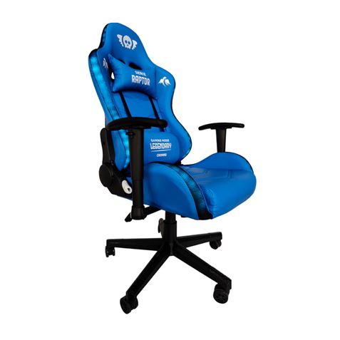 REACONDICIONADA SILLA GAMING RGB SERIE RAPTOR LEGENDARY AZUL CROMAD - CR1166-3