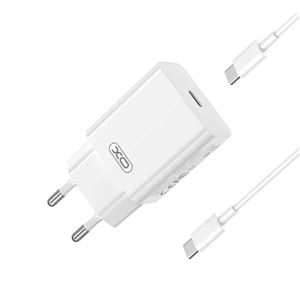 REAC CARGADOR DE CORRIENTE L126 20W TIPO C + CABLE TIPO C XO BLANCO - XOL126TC