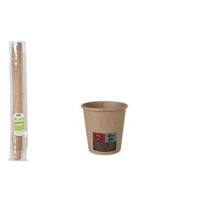 SET 50 VASOS CARTON KRAFT 80CC ALGON - BA01054075098