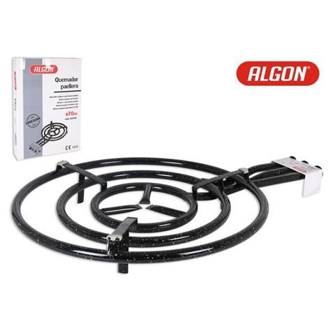QUEMADOR DE ACERO 70CM PARA PAELLERO GAS ALGON - 956700B.