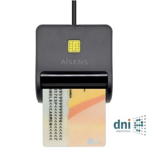Lector DNI 3.0 y Tarjetas Criptográficas AISENS - ASCR-SN01-BK