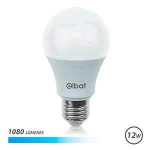 REACONDICIONADA BOMBILLA LED A60 | 12W | 1080LM | E27 | LUZ FRIA | ELBAT - EB0483