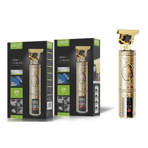 CORTAPELO METAL BARBERO RECARGABLE CON PANTALLA GREEN LYCA - G-1001