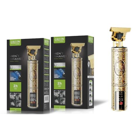 CORTAPELO METAL BARBERO RECARGABLE CON PANTALLA GREEN LYCA - G-1001