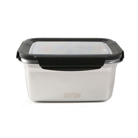 TUPPER RECTANGULAR ACERO INOXIDABLE 1.8 LITRO APTO MICROONDAS QUTTIN - BQ01032873612.