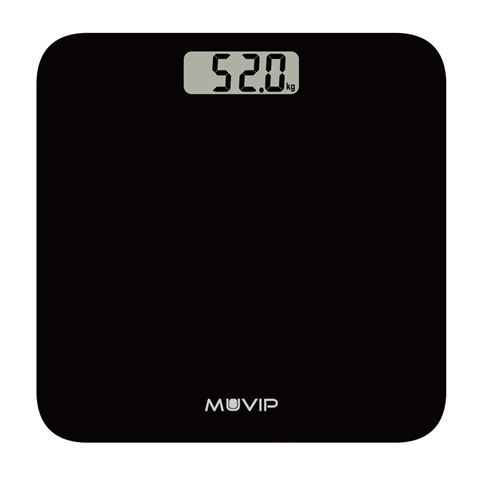 REACONDICIONADA BASCULA DIGITAL BAÑO BLACK DESIGN MUVIP - MV0354