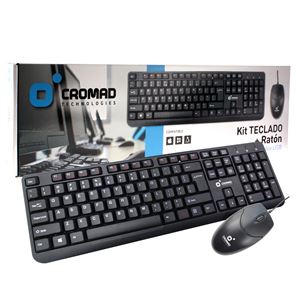 REACONDICIONADO KIT TECLADO + RATÓN CON CABLE USB CROMAD - CR0677 1