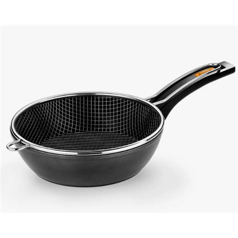 SARTEN CON CESTILLO 24CM FUEGO MONIX - M821324