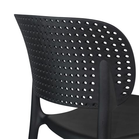 SILLA MARILYN APILABLE 49.5X47X75CM NEGRA - 80258-2
