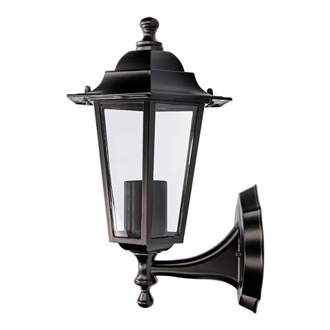 FAROL METALICO EXTERIOR ZURICH E27 60W SIN BOMBILLA NEGRO - 73412